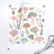 Neutral Mushrooms Neutral Pink Green Kids Baby Nursery Gender Custom Pre-pasted Wallpaper by Spoonflower Pre-Pasted Wallpaper 2FT Wide